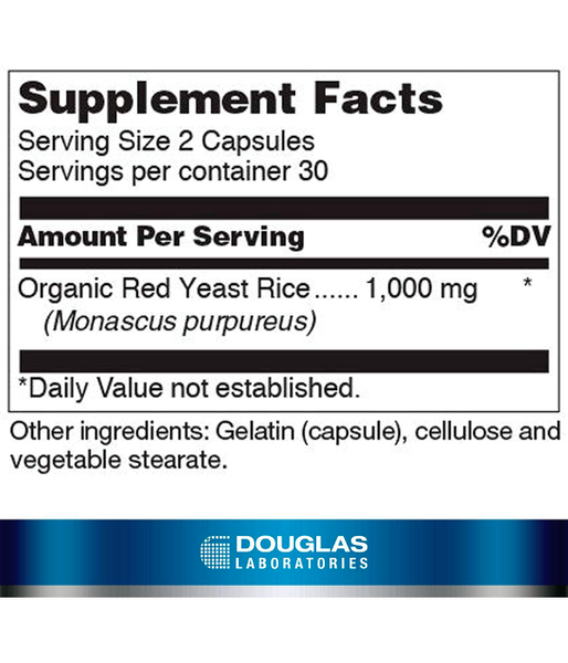 Douglas Laboratories Beni Koji Red Yeast Rice (Ферментированный красный дрожжевой рис), 60 капс. DOU-01369 фото
