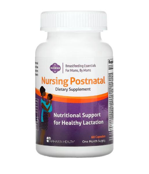 Fairhaven Health Nursing Postnatal Breastfeeding Multivitamin (Полівітаміни для жінок (після пологів)), 60 капс. FHH-00039 фото