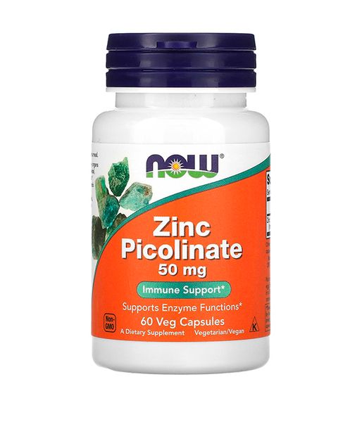 Now Foods ZINC PICOLINATE (Піколінат цинку) 50 мг, 60 вег. капс NOW-01550 фото