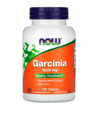 Now Foods Garcinia Гарциния (Garcinia) 1000 мг, 120 таб. NOW-01435 фото