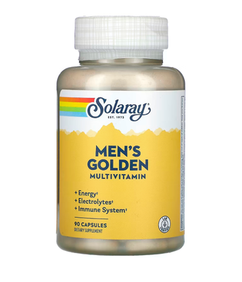 Solaray Men's Golden Multi-Vitamin, 90 капс SOR-04794 фото