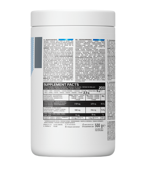 OstroVit Creatine Monohydrate (Креатин) вкус зеленого яблока, 500 г ostrovit-12 фото