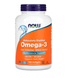 Now Foods Omega-3 Enteric Coated (рибʼячий жир), 180 капс NOW-01657 фото 1