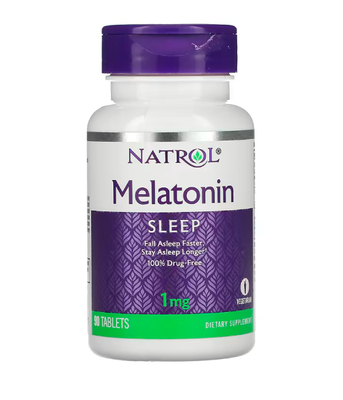 Natrol Melatonin (Мелатонин) 1 мг, 90 таб. NTL-00465 фото