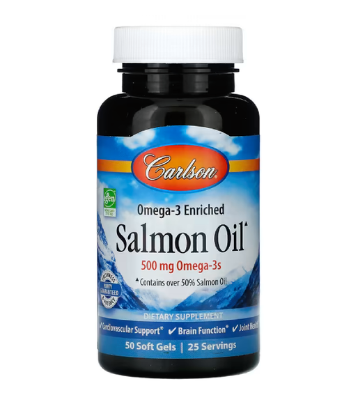 Carlson Labs Norwegian Salmon Oil (норвежское Масло лосося), 50 капс. CAR-01502 фото