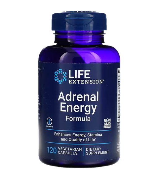 Life Extension Adrenal Energy Formula, 120 вег.капс. LEX-16300 фото