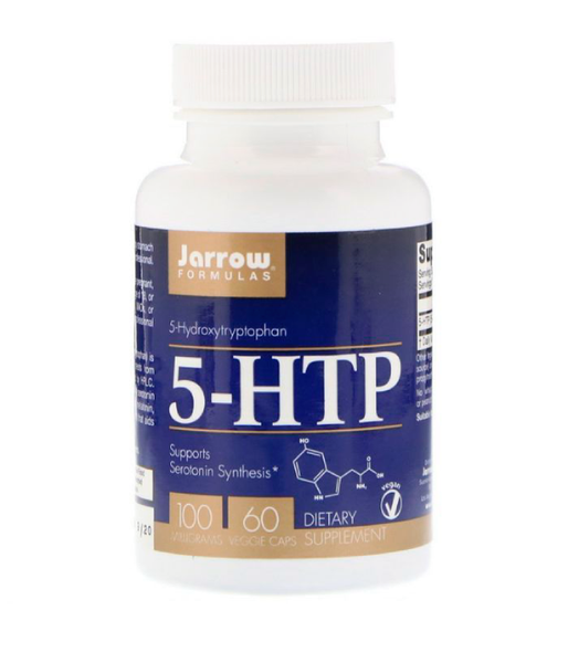 Jarrow Formulas 5-HTP (5-гідрокси L-триптофан) 100 мг, 60 вег.капс. JRW-15043 фото