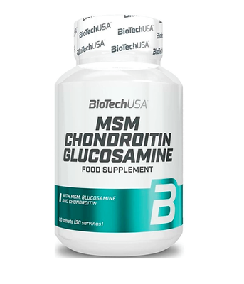 BiotechUSA MSM Chondroitin Glucosamine, 60 таб. BiotechUSA-76 фото