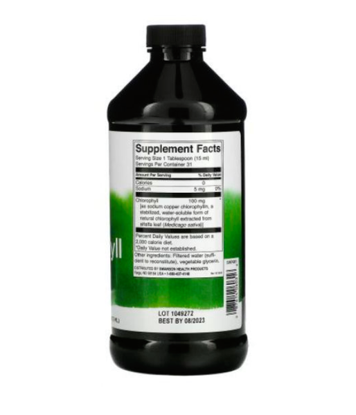 Swanson Liquid Chlorophyll 100 mg, 473 мл SWV-06031 фото