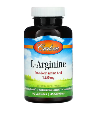 Carlson Labs L-Arginine (Аргинин), 90 капс. CAR-06731 фото