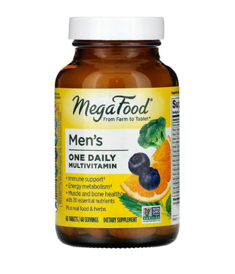 MegaFood Men's One Daily Iron Free (Вітаміни для чоловіків) , 60 таб. MGF-10107 фото