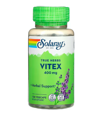 Solaray Vitex Berry Extract (Вітекс священний) 400 мг, 100 вег.капс. SOR-01645 фото