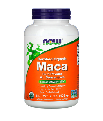 NOW Foods Certified Organic Maca Мака (Maca), 198 г NOW-05035 фото