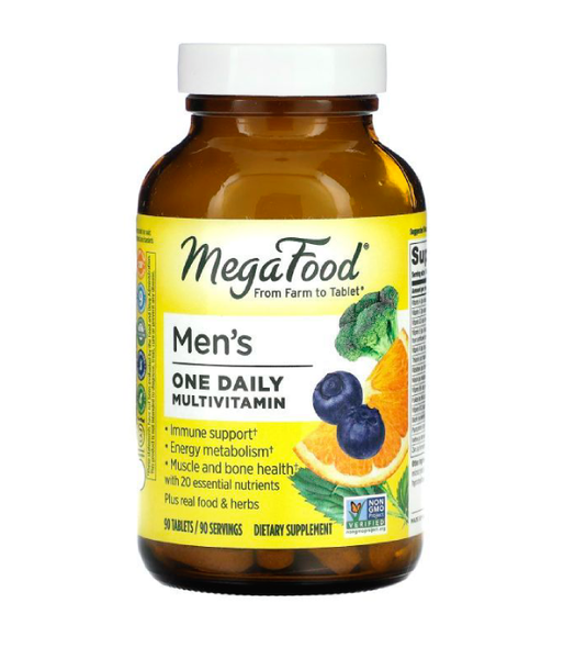 MegaFood Men's One Daily Iron Free (Витамины для мужчин), 90 таб. MGF-10108 фото