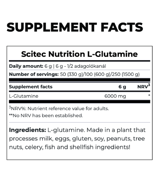 Scitec Nutrition L- Glutamine, 300 г Scitecnutrition-25 фото