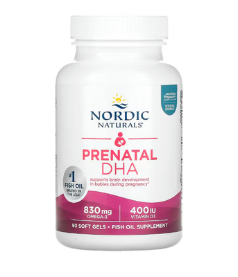 Nordic Naturals Prenatal DHA (Риб'ячий жир для вагітних) 500 мг, 90 капс. NOR-01741 фото