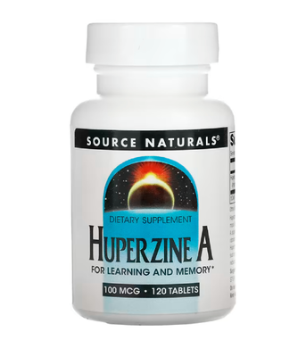 Source Naturals Huperzine A (Вітаміни для мозку) 100 мкг, 120 таб. SNS-02410 фото