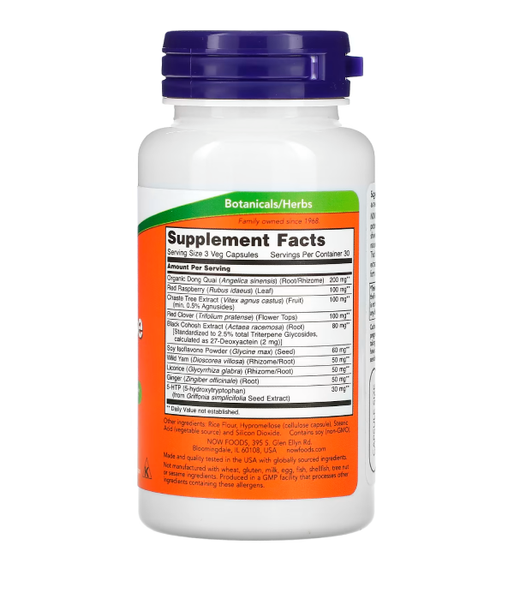 Now Foods Menopause Support, 90 вег.капс. NOW-03325 фото